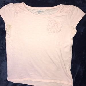 Crazy 8 Lace Embellished Tee, Size 10/12, EUC